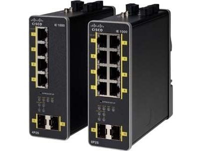 Cisco Industrial Ethernet 1000 Series - Switch - Styrt - 8 x 10/100/1000 (PoE+) + 2 x 1000Base-X SFP (opplink) - DIN-skinnemonterbar - PoE+ - DC-strøm