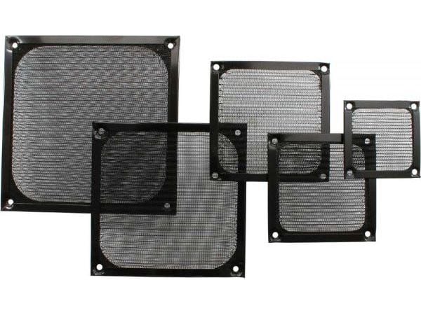 InLine 33370S, Alumiini, musta, 12 cm, 120 mm, 120 mm, 22 g