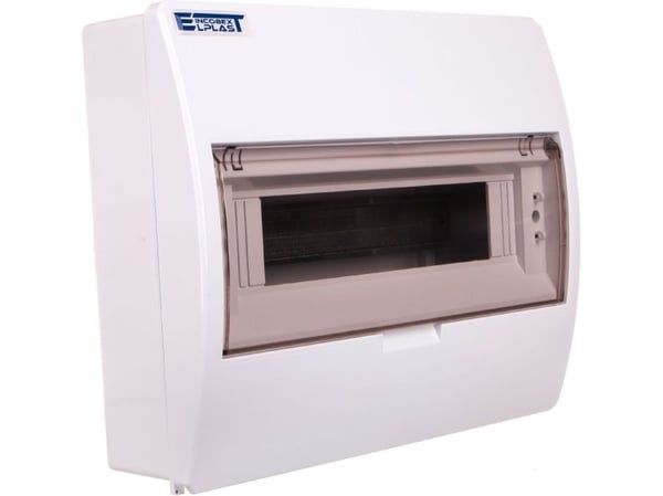 INCOBEX Modular switchgear 1x12 surface mounted IP40 with smoke flap S-12 + FAST + N + PE 800600 (ENE-00353)