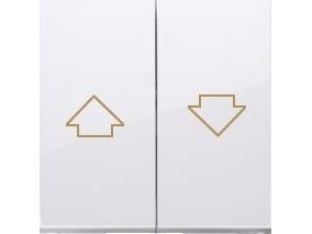 Kontakt-Simon DKZP1/11, Pushbutton switch, Vit, Plast, IP20, 14 g, 20 mm
