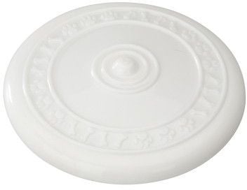 EBI lekerubber frisbee - hvit/vanilje 23 cm