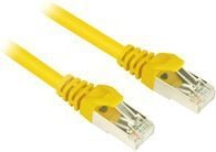 Sharkoon - Koblingskabel - RJ-45 (hann) til RJ-45 (hann) - SFTP - CAT 6 - gul