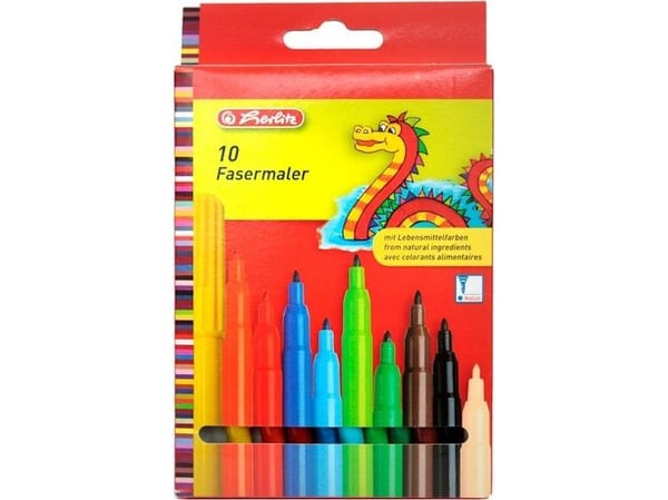 Herlitz pestävät kynät 10 väriä