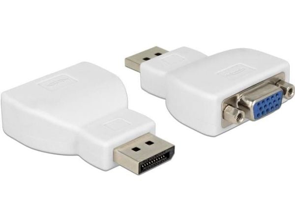 DeLOCK 65568, DisplayPort, VGA, Valkoinen