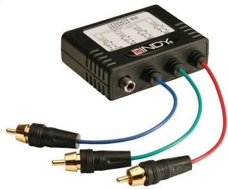Lindy RGB Video + Audio Extender - CAT5e/6, 300m, VGA, Sort, 300 m