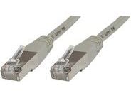 MicroConnect - Nettverkskabel - RJ-45 (hann) til RJ-45 (hann) - FTP - CAT 5e - med støvel - grå