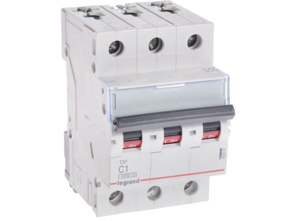 Legrand TX3, Dvärgbrytare, Typ C, IP20, 240 - 415 V