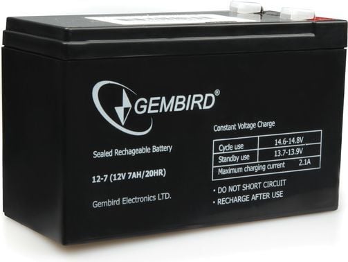 Gembird BAT-12V7AH - UPS-batteri - 1 x batteri - 7 Ah