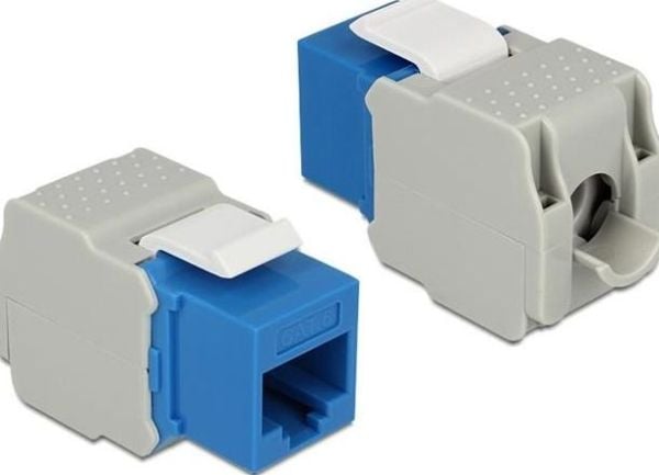 Delock - Modulinnlegg - CAT 6 - UTP - RJ-45 - blå