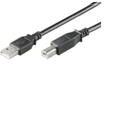 MicroConnect USB 2.0 - USB-kaapeli - USB Type B (uros) - USB (uros) - USB 2.0 - 5 m - musta