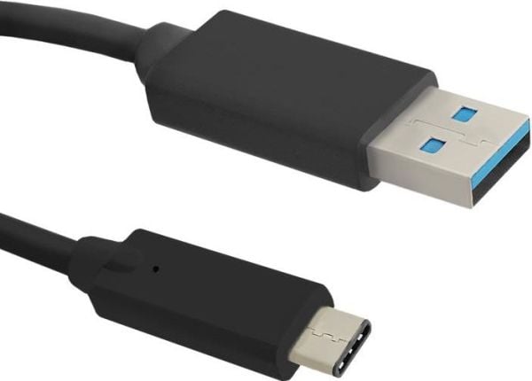 Qoltec - USB-kaapeli - USB-C (han) til USB Type A (han) - USB 3.0 - 1,5 m - omvendelig C-stikforbindelse (omavendelig C-stikforbindelse)