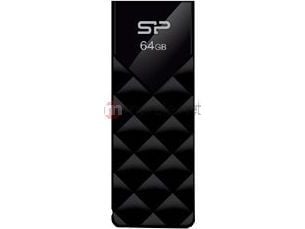 SILICON POWER Ultima U03 - USB-flashstasjon - 64 GB - USB 2.0 - mystikksvart