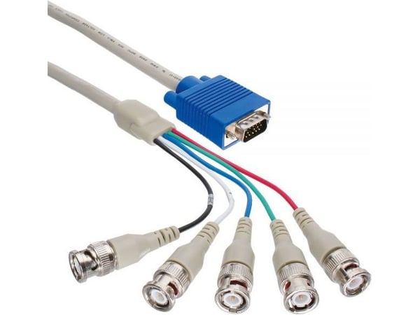 Kaapeli InLine D-Sub (VGA) - BNC x 5 m sharia (17555)