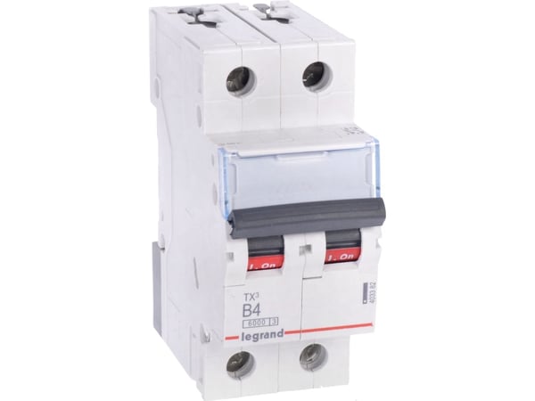 Legrand TX3, Dvärgbrytare, Typ B, IP20, 240 - 415 V
