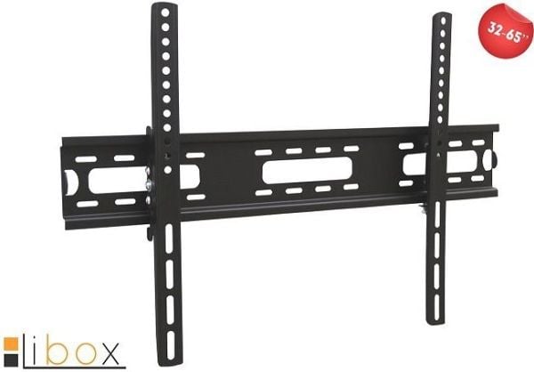 libox OSLO - Brakett - for LCD-TV - stål - svart - skjermstørrelse: 32"-65" - monteringsgrensesnitt: 600 x 400 mm - veggmonterbar