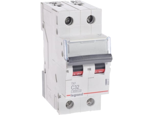 Legrand TX3, Dvärgbrytare, Typ C, IP20, 240 - 415 V