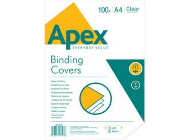 Fellowes APEX - Light A4 transparente omslag, 100 stk (6500001)