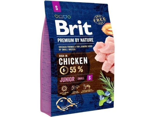 BRIT Premium by Nature Chicken Small Junior - tørrfôr til hund - 3 kg