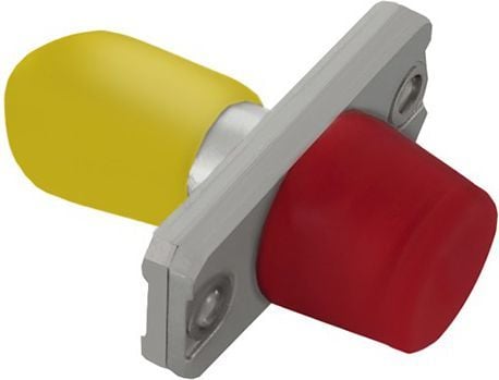Qoltec Hybrid Simplex - Nettverkkopler - FC/UPC-enkeltmodus (hunn) til ST/UPC-enkeltmodus (hunn) - fiberoptisk