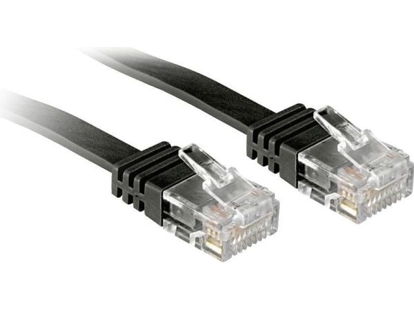 Lindy 3m Cat.6, 3 m, Cat6, RJ-45, RJ-45, Sort
