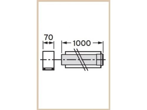 Vaillant Forlængerrør - 1.0m f.vc 506 303203