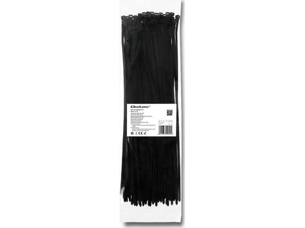 Qoltec - Kaapelinjohtimet - 35 cm - lajitelma (pakkaus 100 kpl)