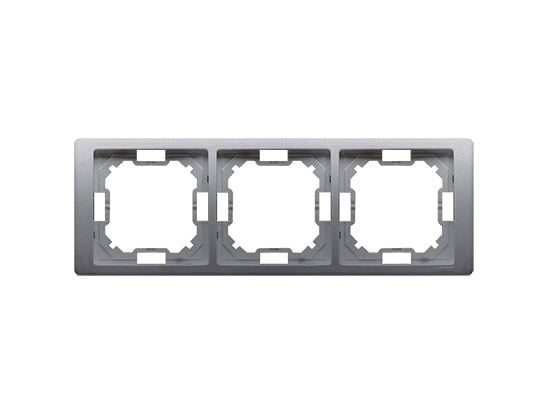 Contact-Simon Basic Neos metallramme 3 gjenger (BMRC3/21)
