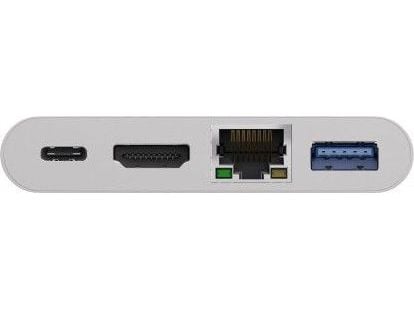 Goobay 62105, Koblet med ledninger (ikke trådløs), USB 3.2 Gen 1 (3.1 Gen 1) Type-C, Hvit, CE, WEEE, 3840 x 2160 piksler, 0,15 m