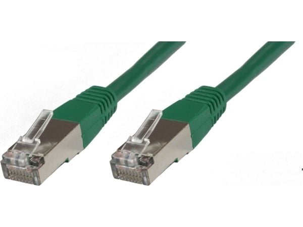 MicroConnect - Nettverkskabel - RJ-45 (hann) til RJ-45 (hann) - 15 cm - 6 mm - SFTP - CAT 6 - halogenfri, rund, flertrådet - grønn