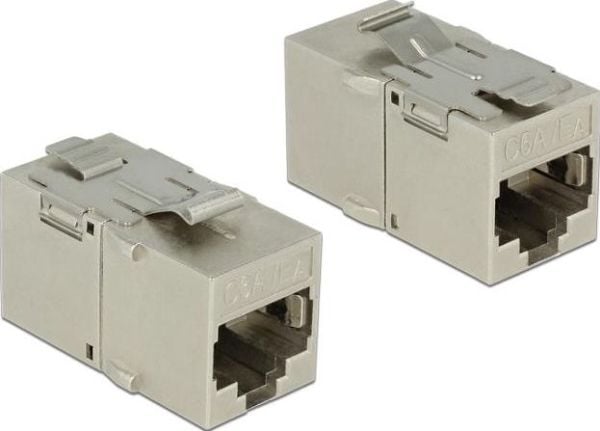 Delock Keystone-moduuli - Modulaarinen insertti (kytkentä) - CAT 6a - STP - RJ-45 - metallia