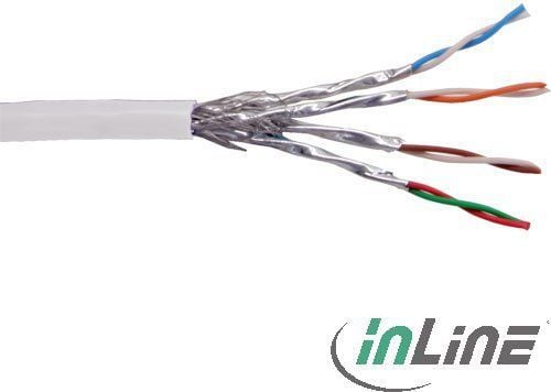 InLine 76499W, 100 m, Cat6, S/FTP (S-STP), Hvit