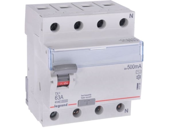 Legrand jordfelsbrytare 4P 63A 0,5A typ AC P304 - 411739 Legrand jordfelsbrytare 4P 63A 0,5A typ AC P304 - 411739