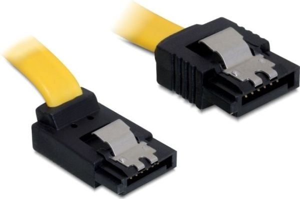 DeLOCK 0.3m SATA M/M, 0,3 m, Uros/uros, Keltainen