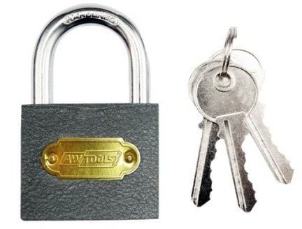 AWTools hengelås i støpejern 63 mm - AW89003