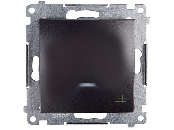 Kontakt-Simon DW7L.01/48, Plast, Anthracit, IP20, IP44, 250 V, 10 A, 75 mm