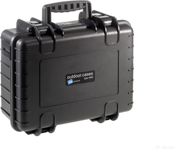 B&amp;W outdoor.cases Type 4000 - Kovakotelo - polypropeeni - musta