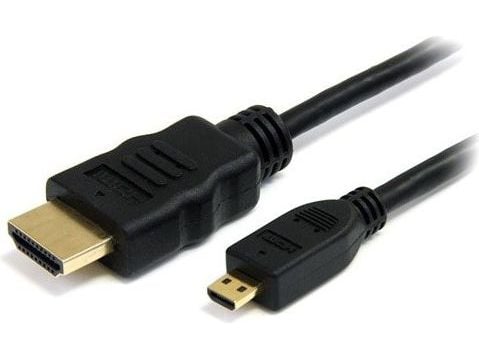SAVIO CL-39 - HDMI-kaapeli Ethernet-yhteydellä - micro HDMI-uros HDMI-uros - 1 m - suojattu - musta - 4K-tuki
