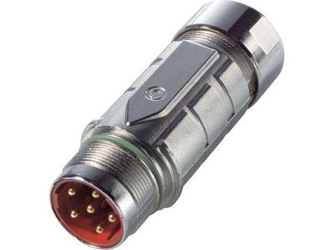 Lapp EPIC POWER LS1 F6, Rett, Hunkjønn/Hunkjønn, 250/630 V, 7 A, Sølv, Metall