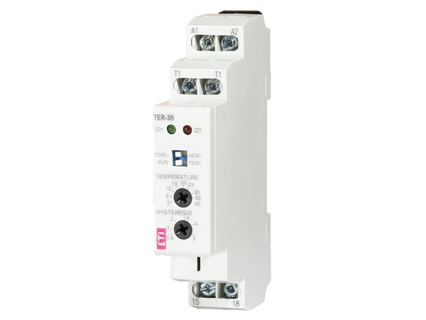 Eti-Polam analog termostat 0-40°C 1P 16A 24-230V AC/DC