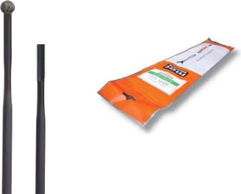 CN Spoke eiker AERO360 2.0-0.8*2.2-2.0 rustfritt stål 252 mm svarte 36 stk.