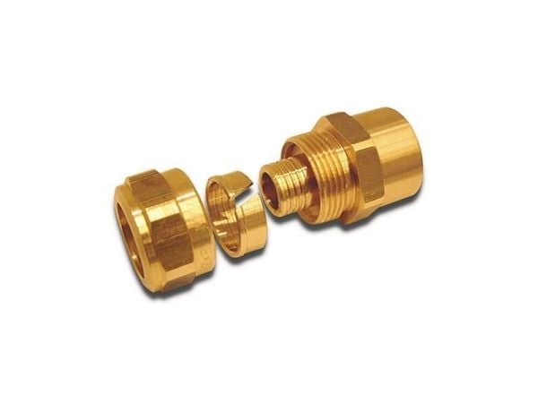 KAN-therm skrukobling 32x4,4 G1" med utvendig gjenger 9019.000