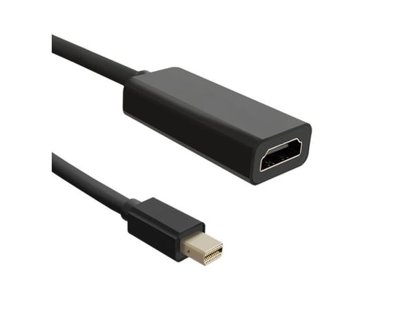 Qoltec - Video adapter - Mini DisplayPort (hann) til HDMI (hunn) - DisplayPort 1.1 - 20 cm