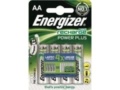 Energizer Accu Recharge Power Plus 2000 AA BP4, Oppladbart batteri, AA, Nikkelmetallhydrid (NiMH), 1,2 V, 4 stykker, 2000 mAh