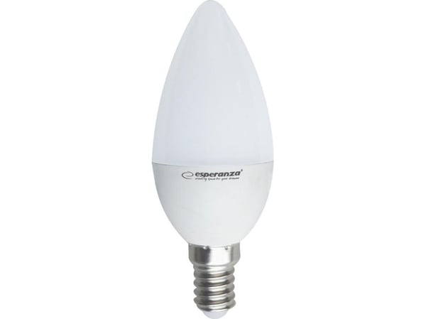 Esperanza ELL146, 6W, E14, A+, 580lm, 30000t, Varm hvit