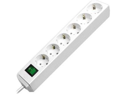 Brennenstuhl Eco, 1,5 m, Valkoinen, 6 AC-pistorasia(a), Valkoinen, 79 mm, 361 mm