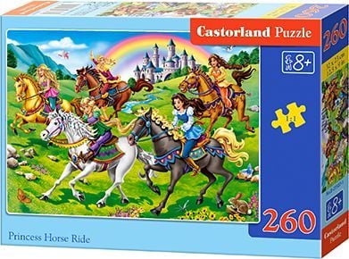 Castorland Princess Horse Ride 260 pcs, 260 stykker, Tegneserier, 8 år