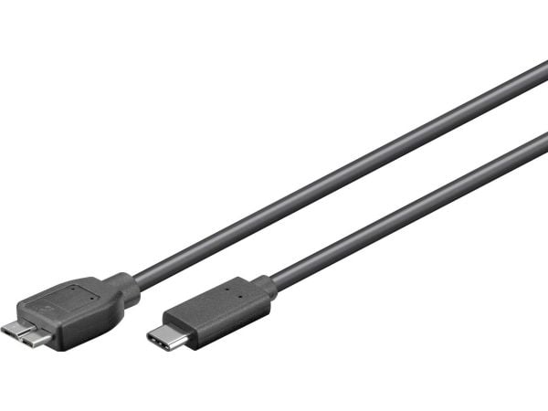 MicroConnect - USB-kabel - Micro-USB Type B (hann) til 24 pin USB-C (hann) - USB 3.2 Gen 2 - 60 cm - svart