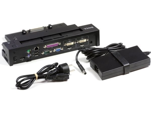 Dell E-Port Advanced - Portreplikator - Storbritannia, Irland - for Latitude E5400, E5500, E6220, E6320, E6400, E6500; Precision M2400, M4400
