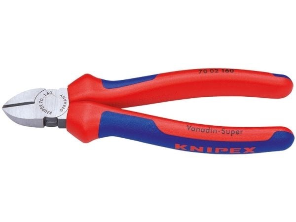 Knipex KP-7002160, Hånd kabelkutter, Blå, Rød, Stål, Blå, Rød, Rustfritt stål, 62 HRC, 4 mm