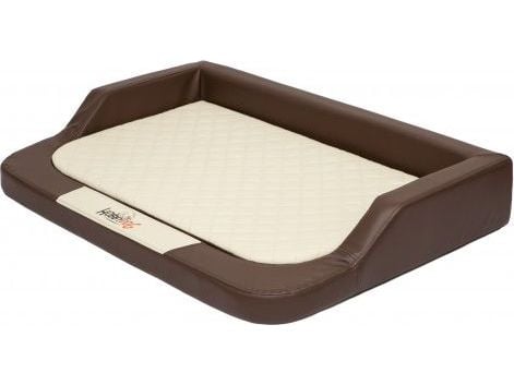Hobbydog L (R1) Medico Lux hundekurv (skai) brun med beige madrass